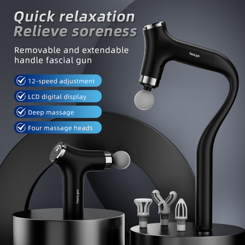 Massage Gun - Multifunktionale Intelligente Massagepistole Abnehmbarer Handmassager mit