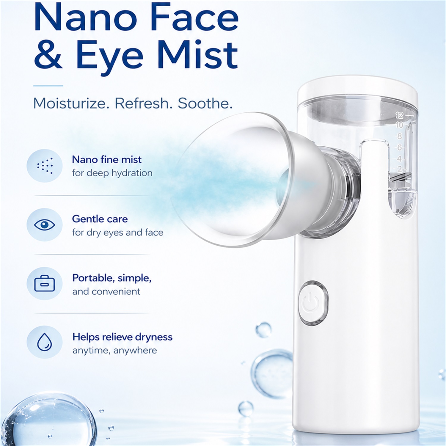 Nano-Spray-Augenmassagegerät,  – Face Steamer Bewertung und Preis