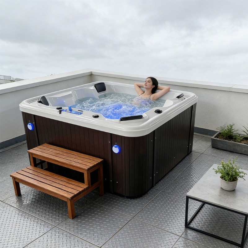 Massage-Badewanne Acryl-Whirlp – Hot Tub Bewertung und Preis