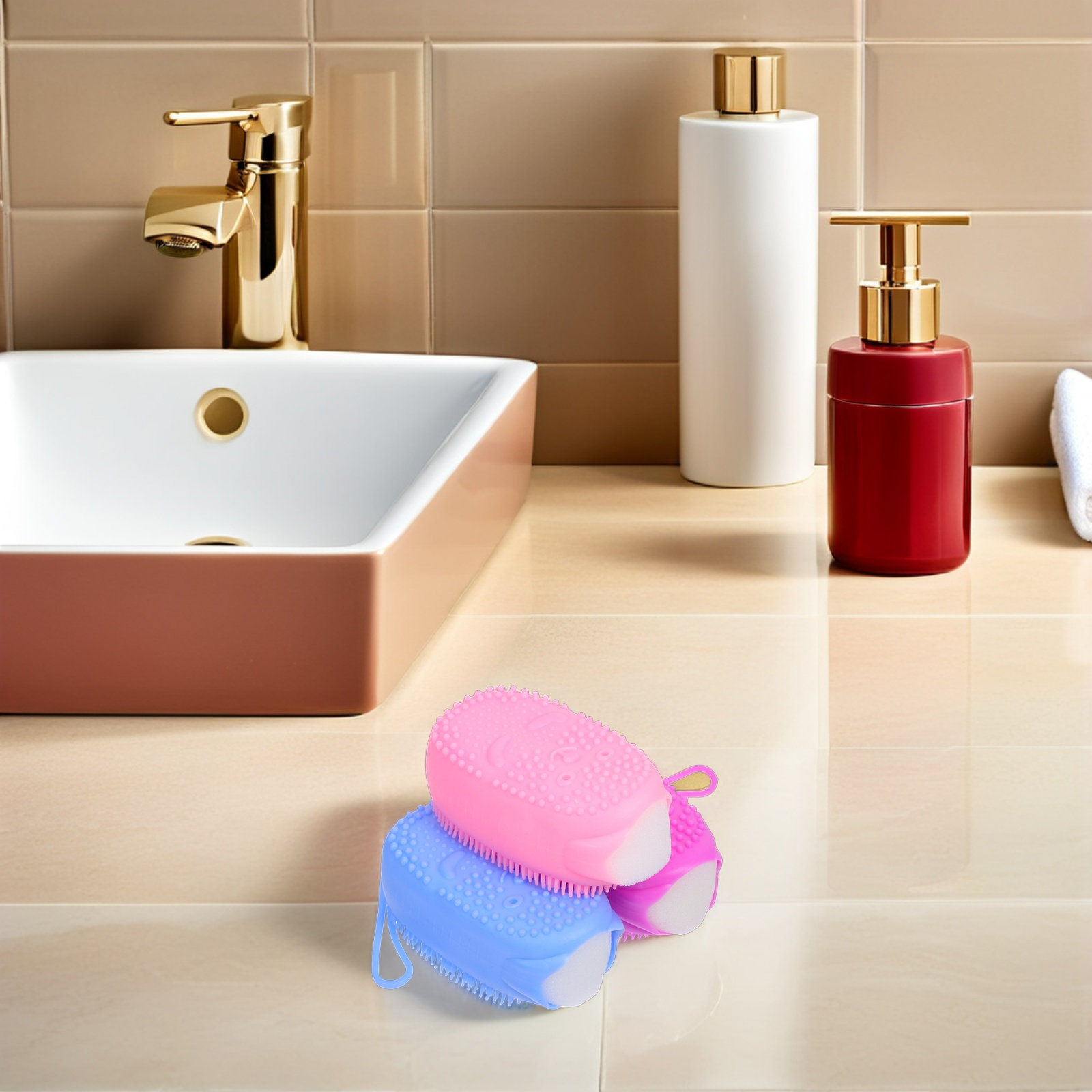 3 Stück Silikon-Körperpeeling- – Body Brush Bewertung und Preis